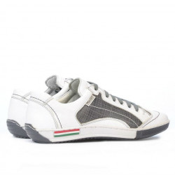 Chaussures de sport adolescents 307 crêpe blanc+gris