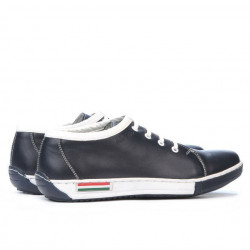 Baskets adolescents 309 indigo+blanc
