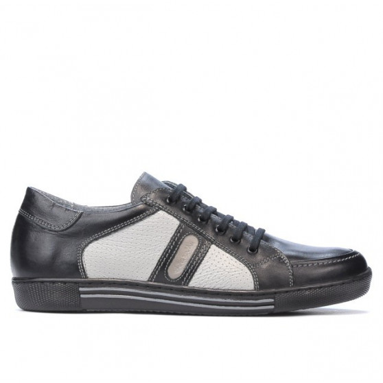 Baskets adolescents 310 noir+gris