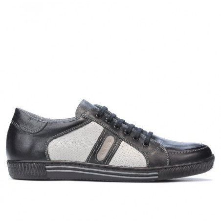Baskets adolescents 310 noir+gris