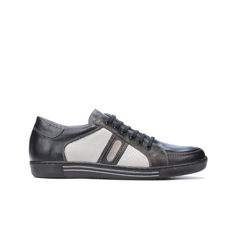 Baskets adolescents 310 noir+gris