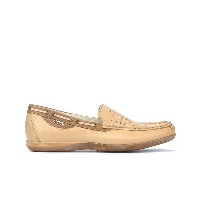 Mocassins 719p beige perforé
