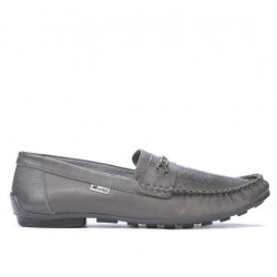 Mocassins homme 737p gris perforé