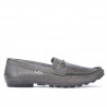 Mocassins homme 737p gris perforé