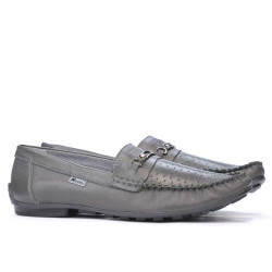 Mocassins homme 737p gris perforé