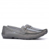 Mocassins homme 737p gris perforé