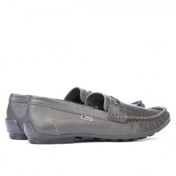 Mocassins homme 737p gris perforé