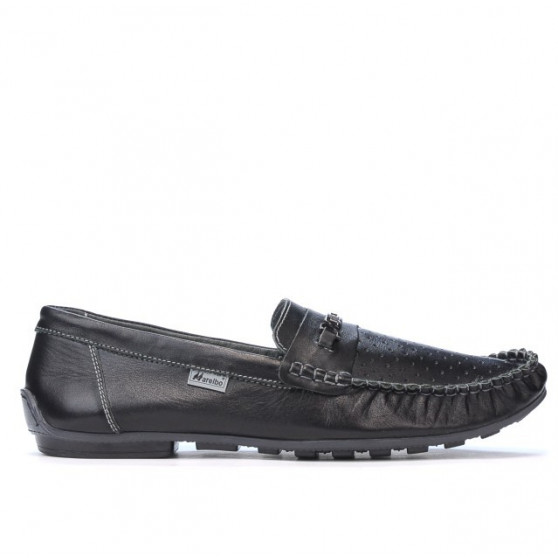 Mocassins homme 737p noir perforé