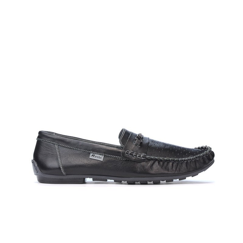 Mocassins homme 737p noir perforé