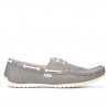 Mocassins hommes 778 gris+blanc