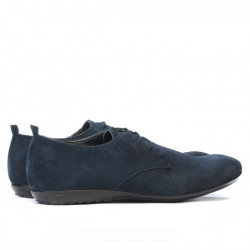 Chaussures décontractées homme 794 velours indigo-1