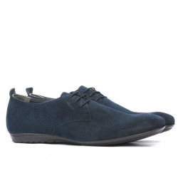 Chaussures décontractées homme 794 velours indigo-1