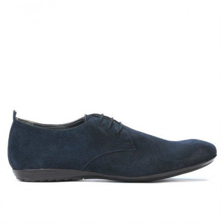 Chaussures décontractées homme 794 velours indigo-1