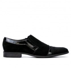 Chaussures élégantes 796 noir velours combiné