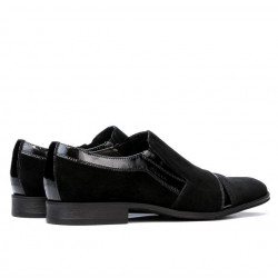 Chaussures élégantes 796 noir velours combiné