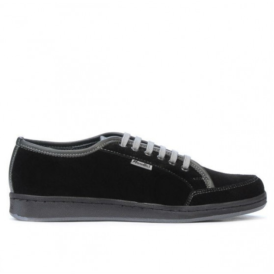 Baskets adolescents 312 noir velours