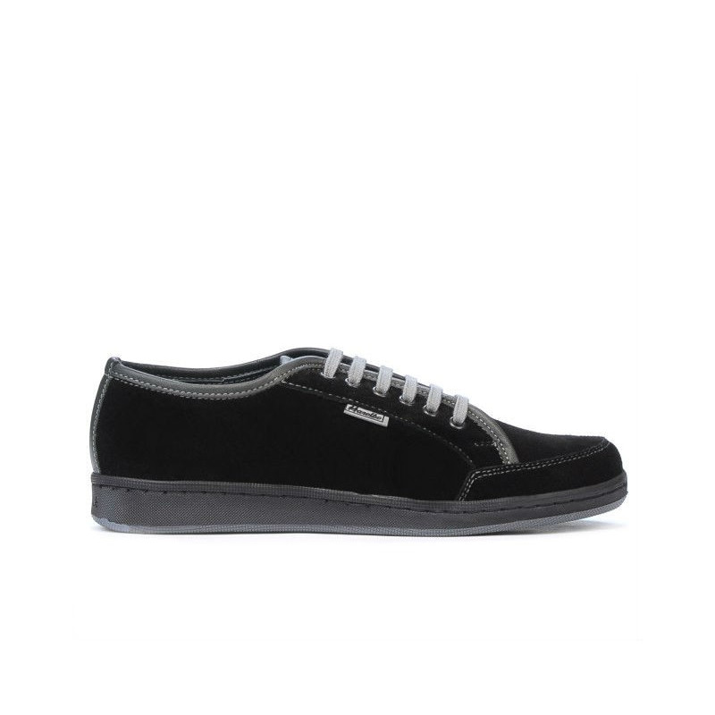 Baskets adolescents 312 noir velours
