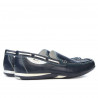 Mocassins hommes 719 crépon indigo+blanc