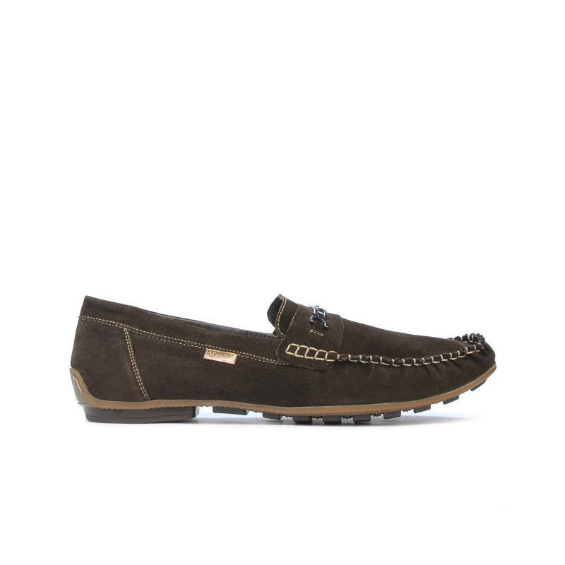 Mocassins homme 737 café velours