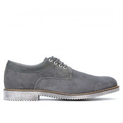 Chaussures casual homme 739 velours anthracite