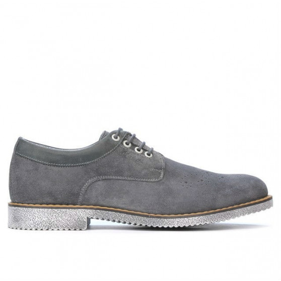 Chaussures casual homme 739 velours anthracite