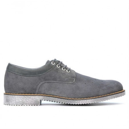Chaussures casual homme 739 velours anthracite