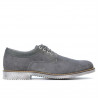 Chaussures casual homme 739 velours anthracite