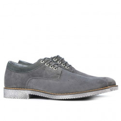 Chaussures casual homme 739 velours anthracite