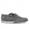 Chaussures casual homme 739 velours anthracite