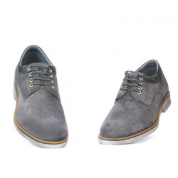 Chaussures casual homme 739 velours anthracite