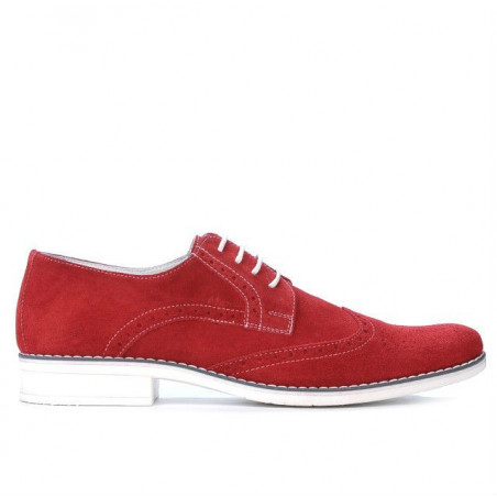 Chaussures casual hommes 783 rouge velours
