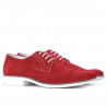 Chaussures casual hommes 783 rouge velours