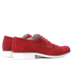 Chaussures casual hommes 783 rouge velours