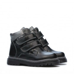 Bottes enfants petits 37c noir+argenté