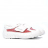Chaussures enfants 107 blanc+rouge