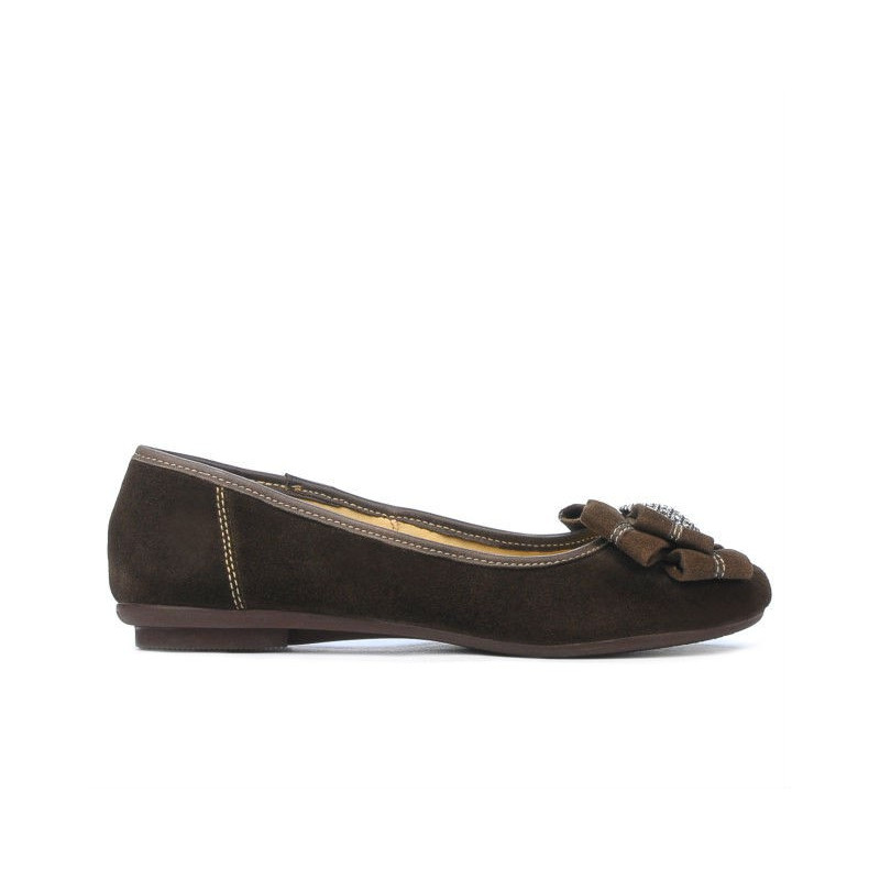 Ballerines femme 181 velours café