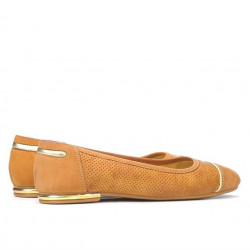 Ballerines femme 631 bufo marron perforé