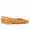 Ballerines femme 631 bufo marron perforé