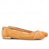 Ballerines femme 631 bufo marron perforé