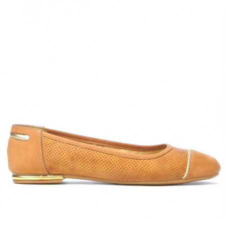Ballerines femme 631 bufo marron perforé
