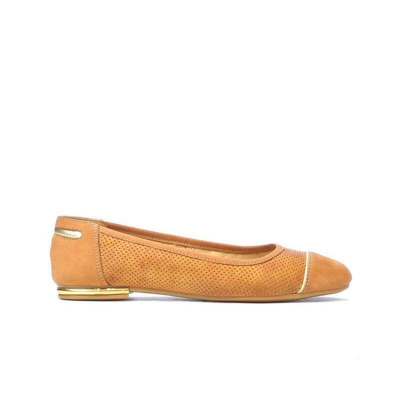 Ballerines femme 631 bufo marron perforé