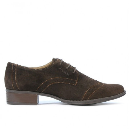 Chaussures casual femme 691 café velours