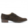 Chaussures casual femme 691 café velours