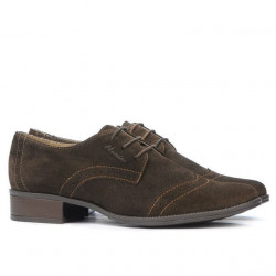 Chaussures casual femme 691 café velours