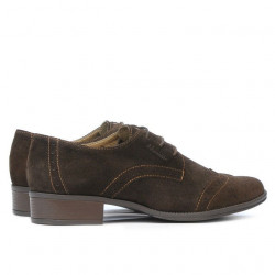 Chaussures casual femme 691 café velours