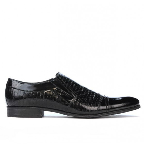Chaussures élégantes 796m vernis noir combiné