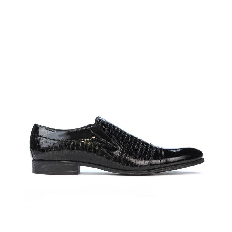 Chaussures élégantes 796m vernis noir combiné