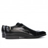 Chaussures élégantes 796m vernis noir combiné