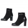 Bottes femme 1165 noir antilope combiné