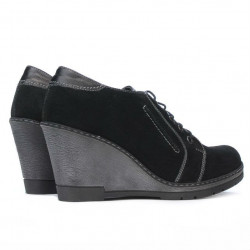 Chaussures décontractées femme 625 noir velours combiné